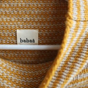 Yellow stripe babaa knit